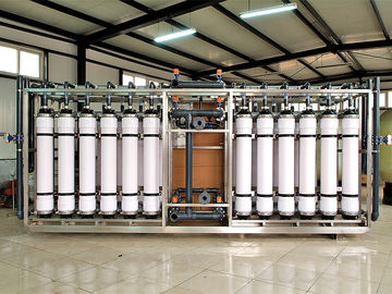 Système de membrane d'ultra-filtration de vanne papillon/robinet à tournant sphérique, machine d'ultra-filtration de RO de 100 t/h