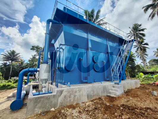 Installation de purification et de filtration de l'eau de rivière en extérieur de 5000 kg de capacité